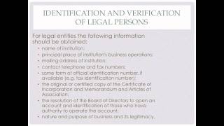 AML & ATF Webcast #2 - Customer Due Diligence (Part 1 of 2)