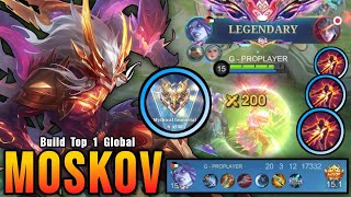 Finally 150 STARS!! Legendary Moskov Insane 20 Kills!! - Build Top 1 Global Moskov ~ MLBB screenshot 4