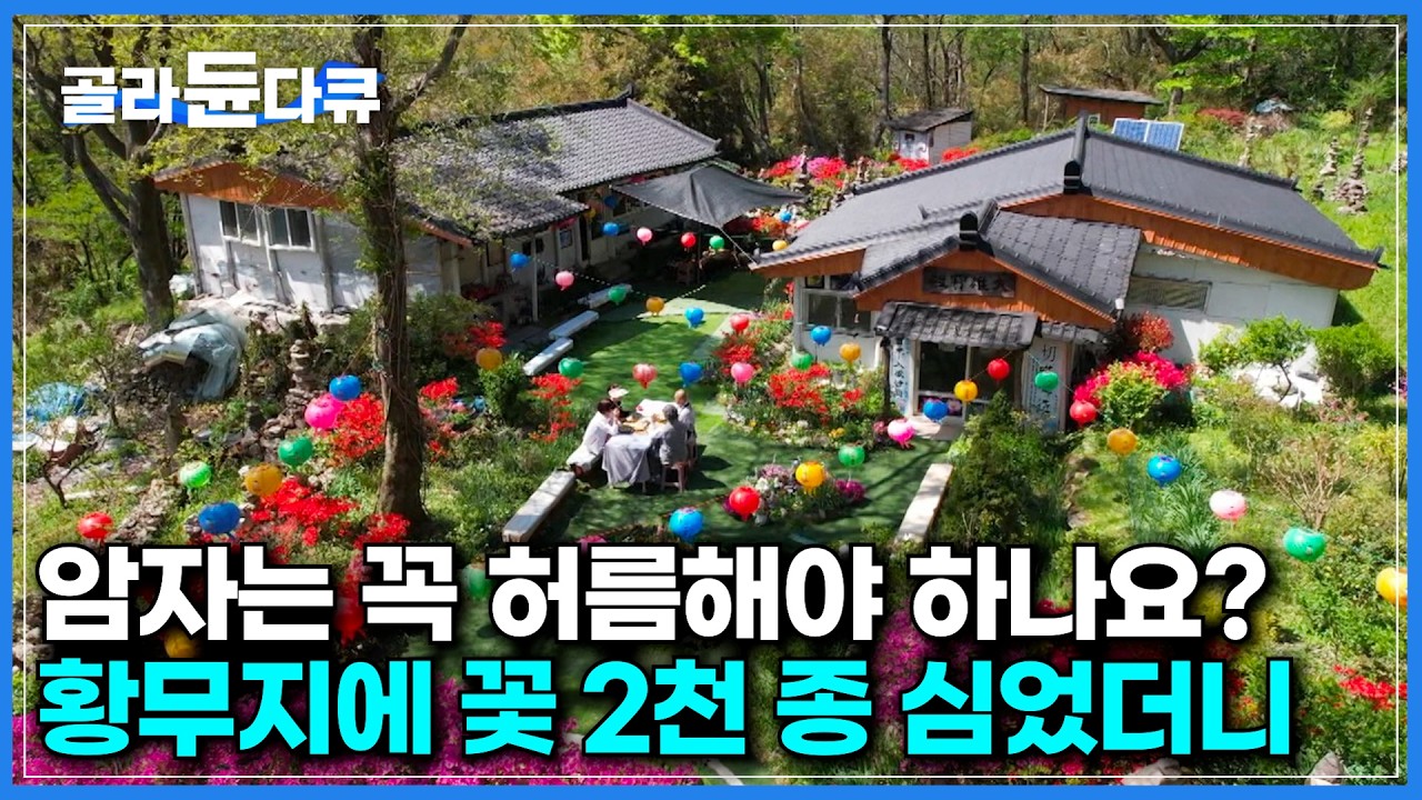 산중 암자로 들어온 지 20여 년 황무지였던 이곳을 2천 개의 돌탑을 쌓고 2천여 종의 꽃을 심은 스님｜전기도 수도도 없는 암자 생활｜스님의 아들｜한국기행｜#골라듄다큐