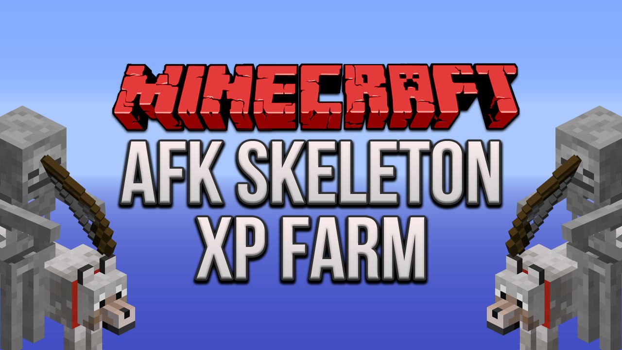 Minecraft Afk Skeleton Xp Farm Youtube Minecraft Afk Skeleton Xp Farm Youtube