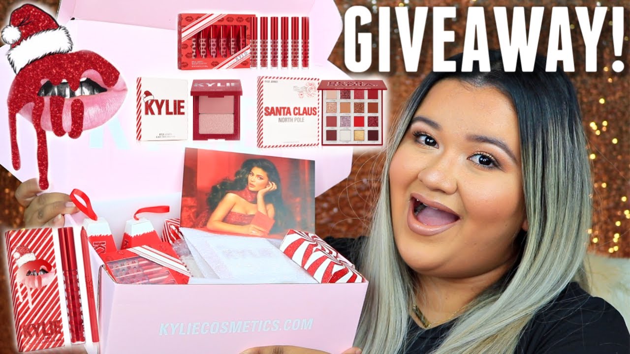 KYLIE COSMETICS 2019 HOLIDAY COLLECTION UNBOXING AND GIVEAWAY FIRST
