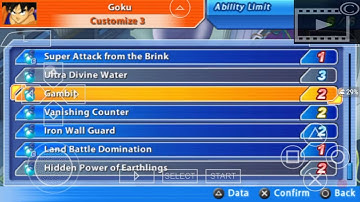 increase power and health - dbz tenkaichi tag team