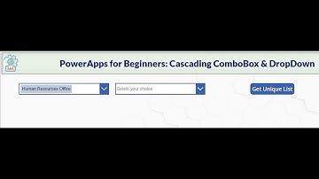 PowerApps for Beginners - Combo Box, DropDown, Distinc(), Cascading Selection