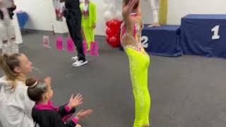 Siegerehrung Eva Sholoshenko Level 5 beim Rexad-Wettkampf in Rhythmischer Sportgymnastik