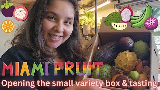 Deliciousness of the Miami Fruit Box! Exotic, tropical fruit unboxing and tasting April 2024 (FULL)