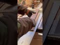 table saw to cut and square wooden beams to size