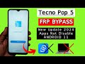 Tecno Pop 5 FRP Bypass Android 11 Apps Not Disable | Tecno BD2P FRP Unlock | Google Account Bypass