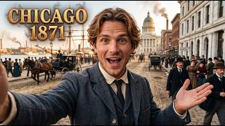 Chicago 1871 vs Today: The Ashes That Built a Skyline (AI Reconstruction)