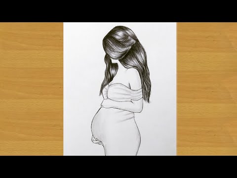 Video: How To Draw A Pregnant Woman