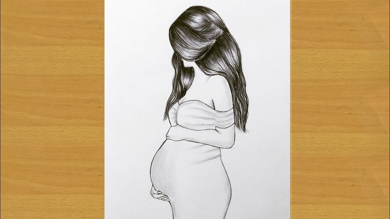 Pregnancy artline hand drawing, motherhood... - Stock Illustration  [88129168] - PIXTA