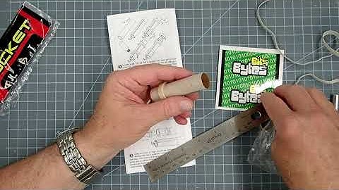 Custom Rockets "Bits and Bytes" model rocket assembly