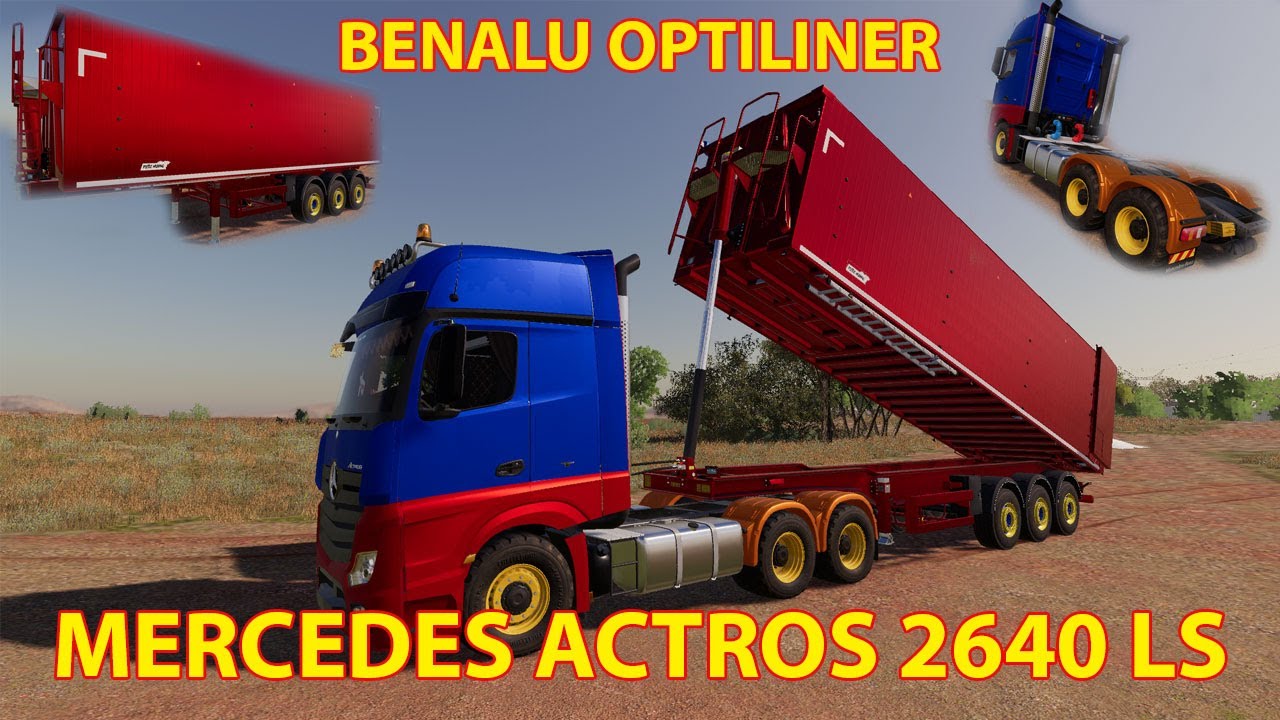 Fs19 Mercedes Actros 2640 Ls Benalu Optiliner Youtube