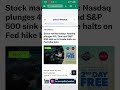 😱USMarket Sinks Today! Nasdaq Falls, Dow slide– What Happened? | #usmarket | #nasdaq #dowjones