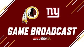 Redskins Radio Booth LIVE vs NY Giants