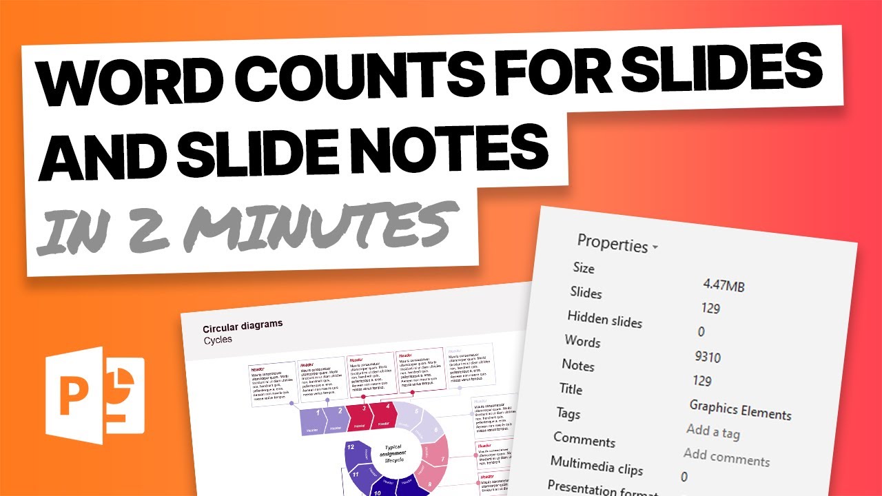how to count words in presentation