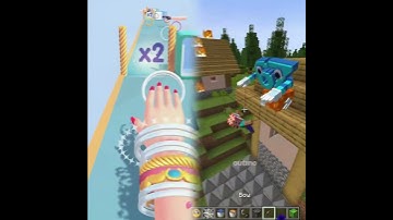 "Freezing Time In Minecraft...🤣#shorts"