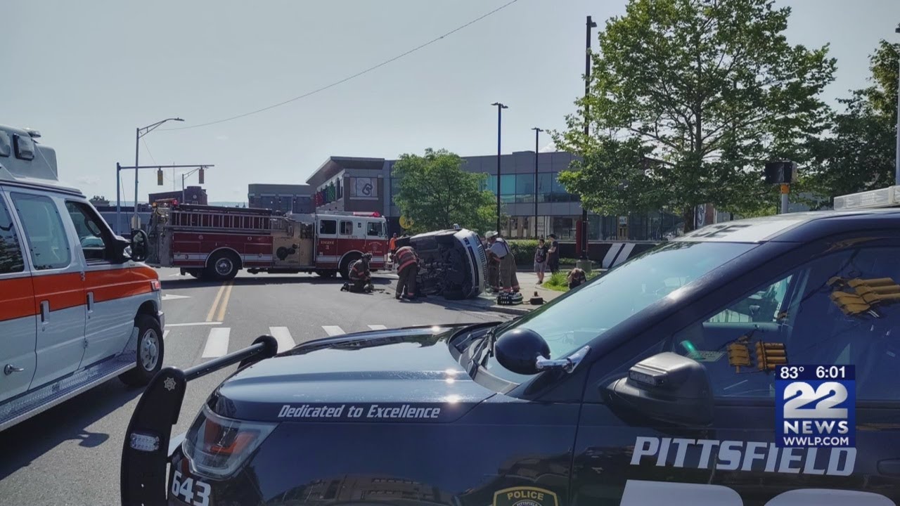 Three people hospitalized after rollover crash in Pittsfield - YouTube