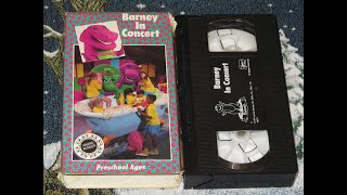 Barney & The Backyard Gang: Barney in Concert 1991 VHS (Canadian Copy)