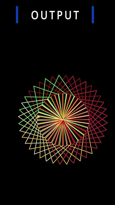 Flowers pattern in Python #pythonlearning #code #study - YouTube