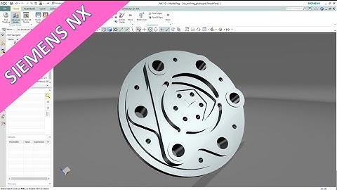 5.4 Fraesplatte - Milling plate - Siemens NX 10 Training Part Design