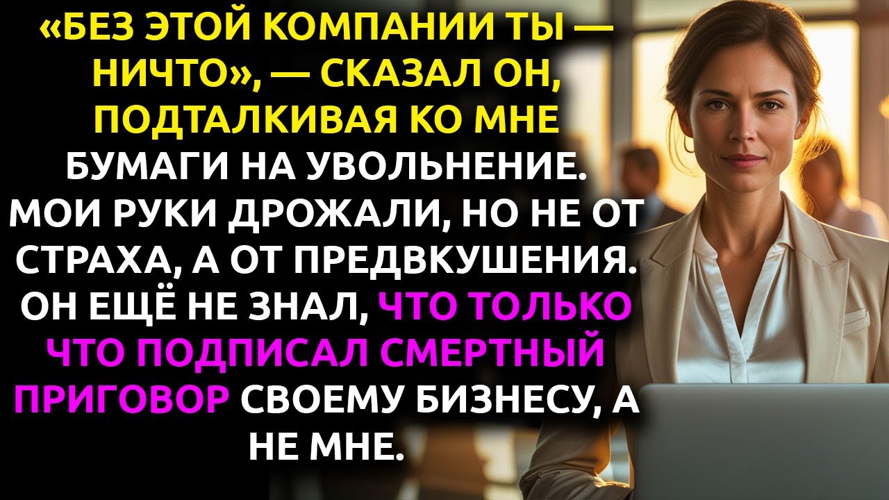 Я ПОДПИСАЛА документы на увольнение с улыбкой... ведь это был ЛИШЬ первый шаг моего плана мести.