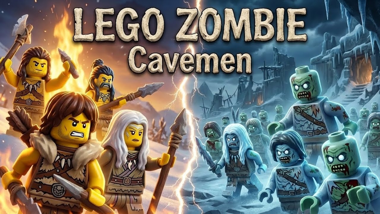 Zombie Cavemen: The Frozen Curse | LEGO Zombie Animation | Full Episode 31