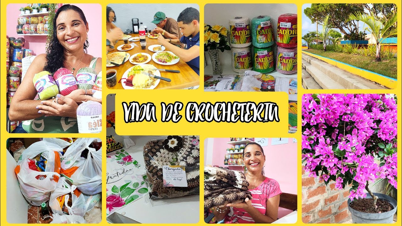 Não é só de CROCHÊ que vive a CROCHETEIRA, vida de crocheteira por completo ❤️🏡🫡🥰