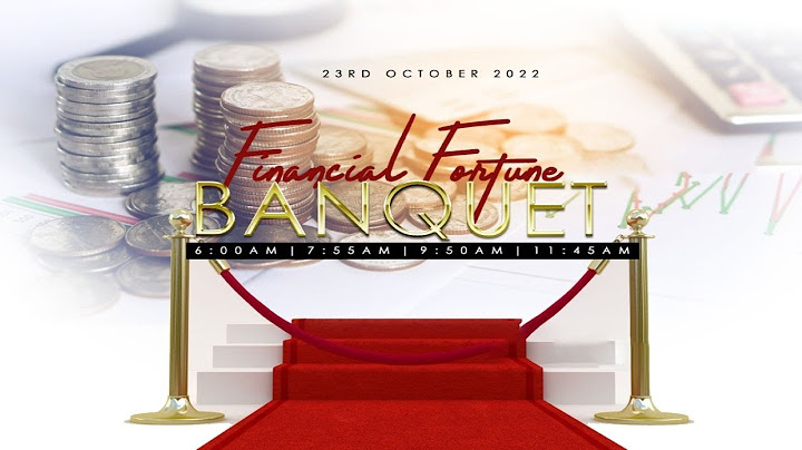 FINANCIAL FORTUNE BANQUET SERVICE | OCTOBER 23, 2022 | FAITH TABERNACLE OTA.