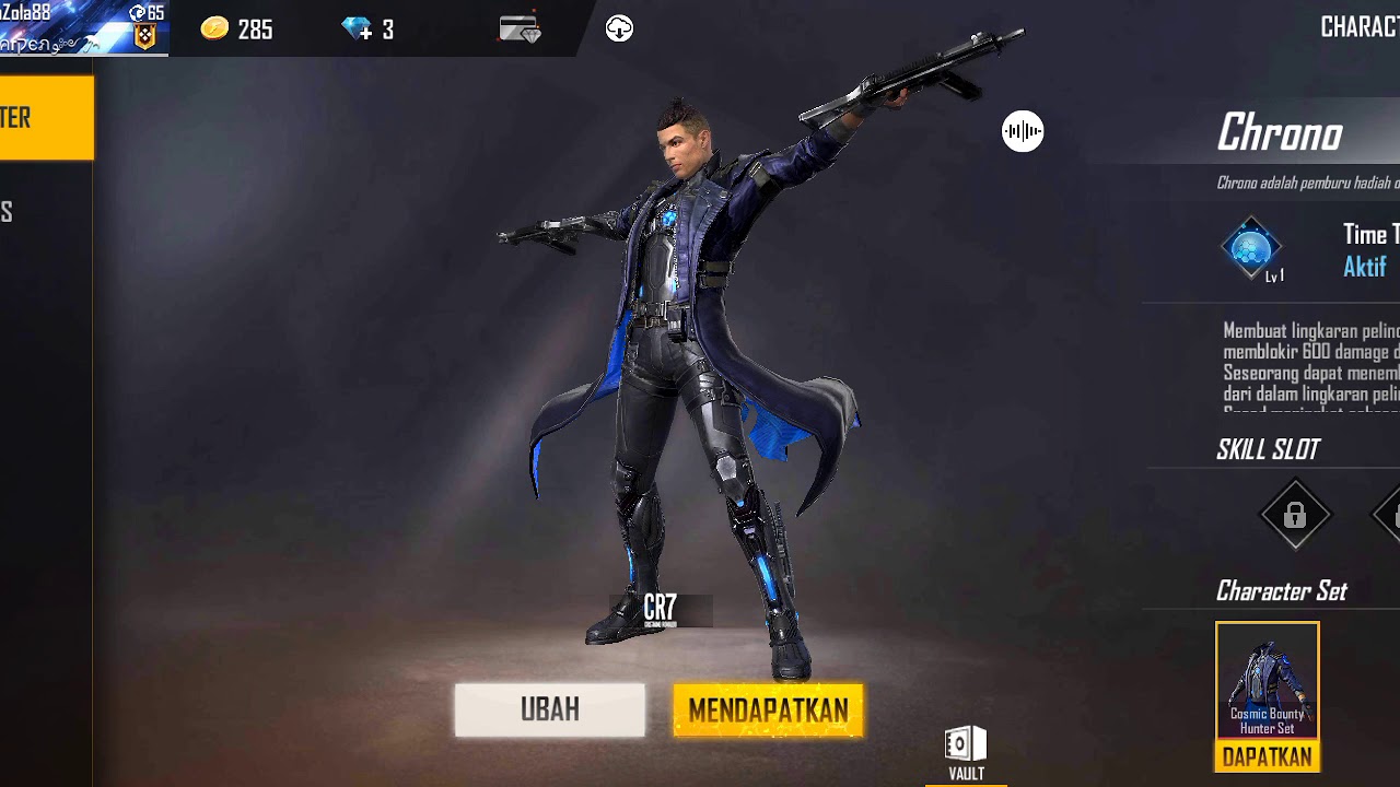 Ff Skin Cr7 Youtube