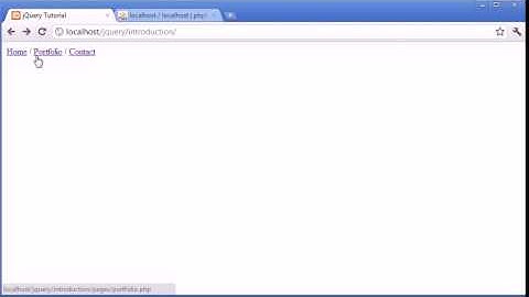 jQuery Tutorial   177   Loading content with AJAX and fade effect