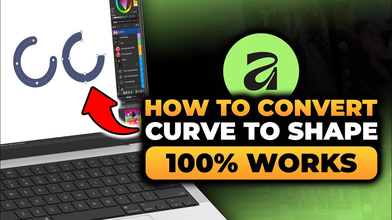 How To Convert Curve To Shape in Affinity (𝟮𝟬𝟮𝟲) | 100% WORKS | NO ...