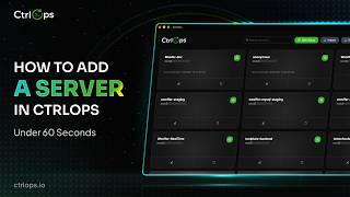 How to Add a Server in CtrlOps (SSH Connection in Seconds)