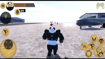 Flying Panda Robot Hero: Police Panda Robot #Part2 - Android Gameplay 1080p60