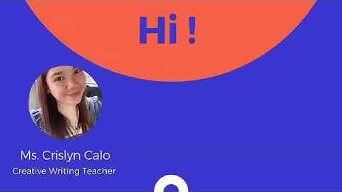 Creative Writing Module 01 - Lesson 1 (ACTIVATION)