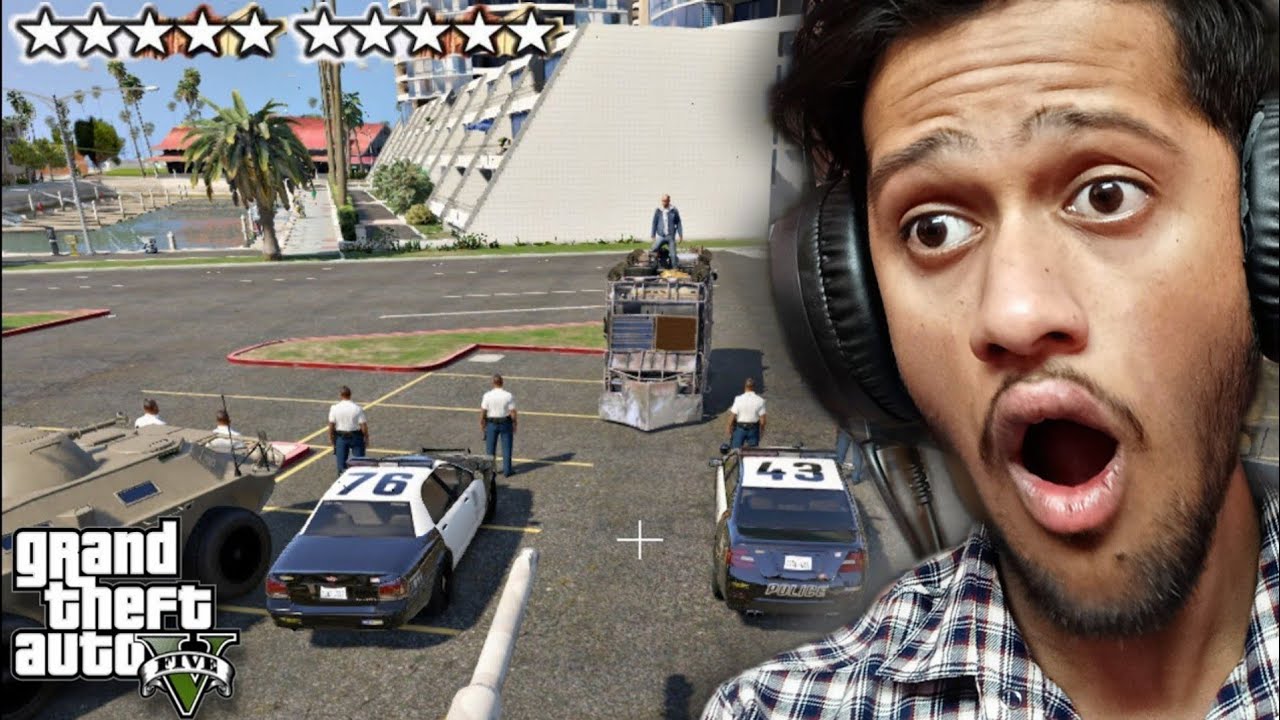 GTA5 : My omni van attack on military camp | VANSHAJ