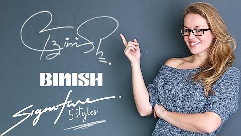 Signature style of my name ♡ Binish ♡ (5 Styles) | B Signature Style