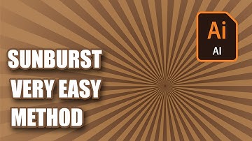 How to Make Sunburst Lines | Easy Method | Adobe Illustrator 2020