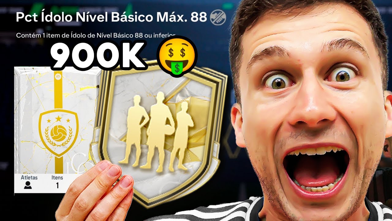 MEU DEUS!!! TIREI UM ICON DE 900K NO DME ICON MÁX 88!! 🤑🤑 ABRI VÁRIOS!! EA FC 25 ULTIMATE TEAM