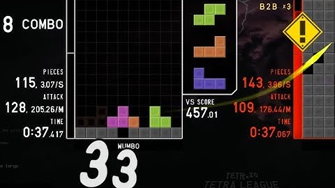Crazy Ranked Tetris 1v1! 4 Widing in Tetra League