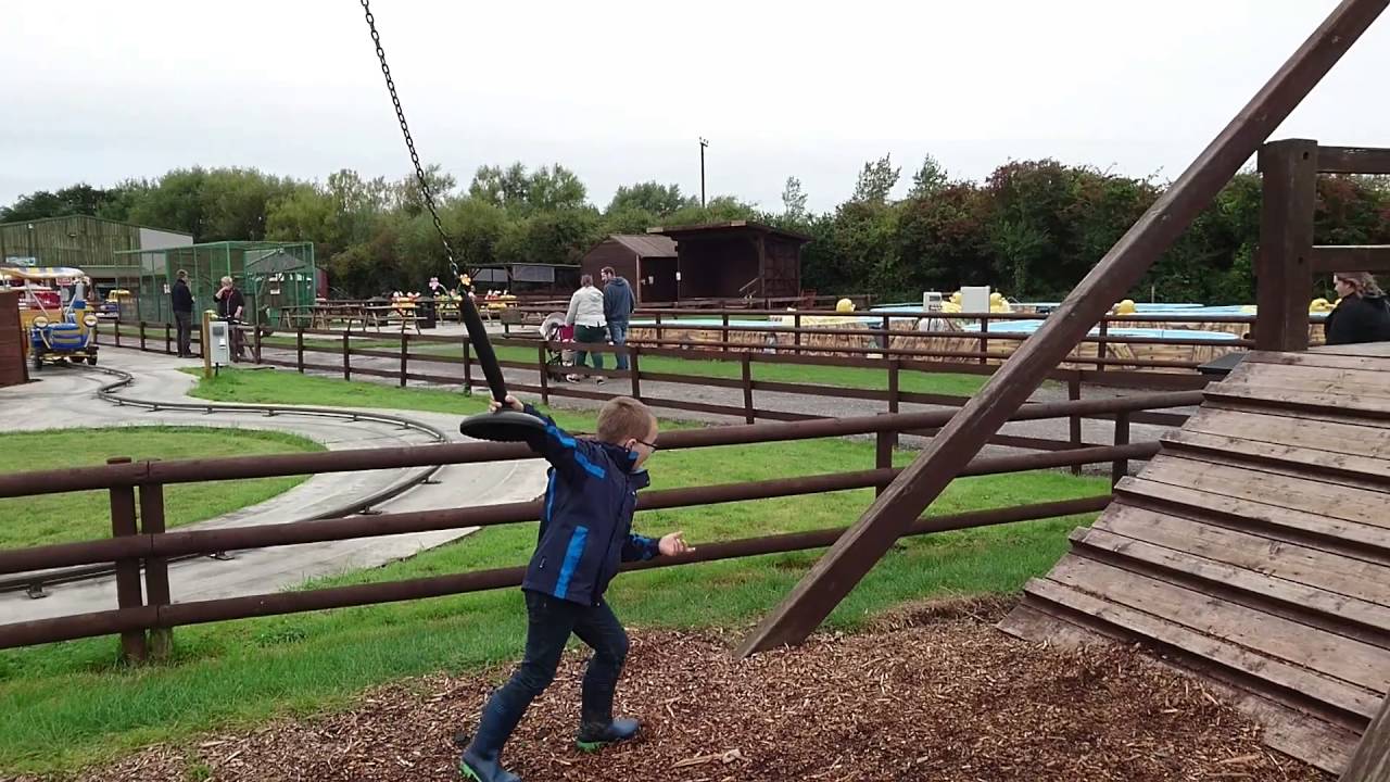 20m Zip Wire At Animal Farm Adventure Park, Brean, September 2016