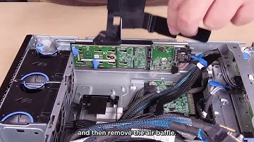 ThinkEdge SE455 V3 removing an M.2 air baffle