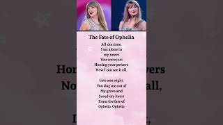 Taylor Swift The Fate Of Ophelia s thefateofophelia s taylorswift newsong