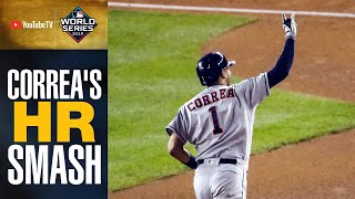 Carlos correa nailed a 2-run homer to put the astros' lead at 4-0 in
world series game 5! don't forget subscribe! https://www./mlb follow
us el...