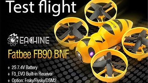 Eachine Fatbee FB90 90mm Micro FPV Racing Quadcopter BNF - Test flight