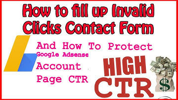 Invalid click activity-How to fill up Invalid Clicks Contact Form - Google Adsense Lang Bangla