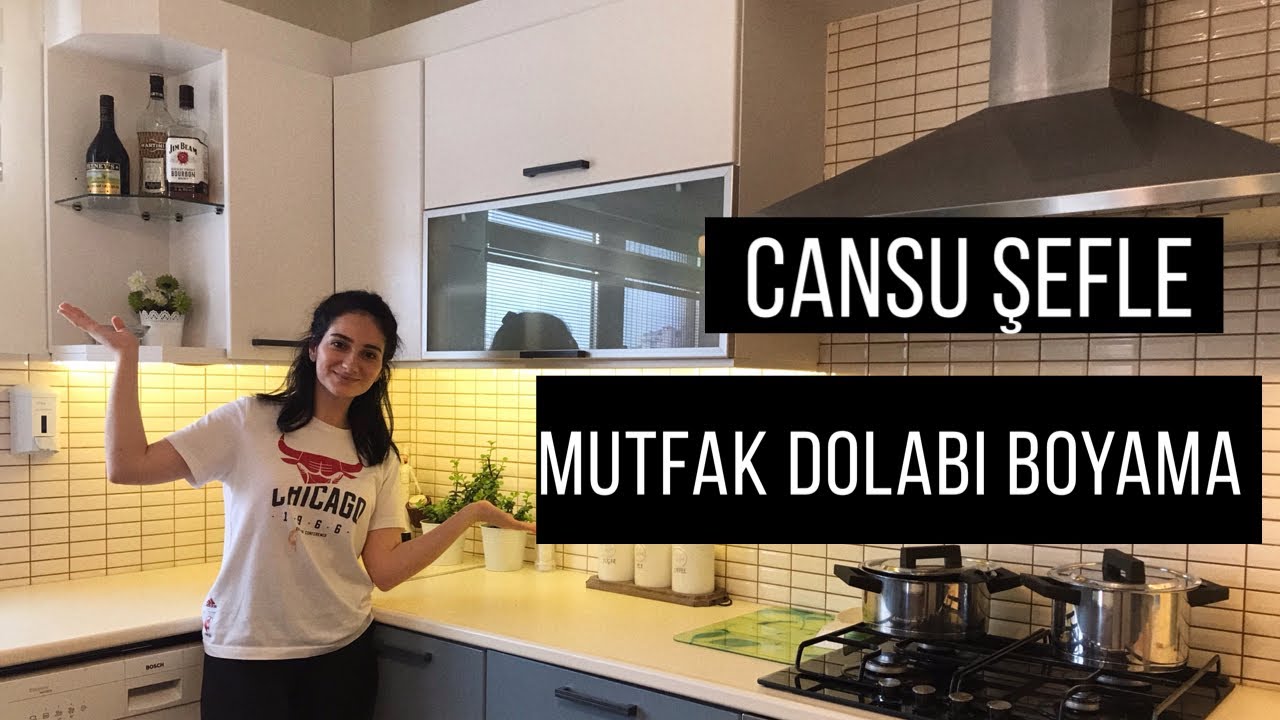 mutfak dolabi boyadim cadence boya youtube