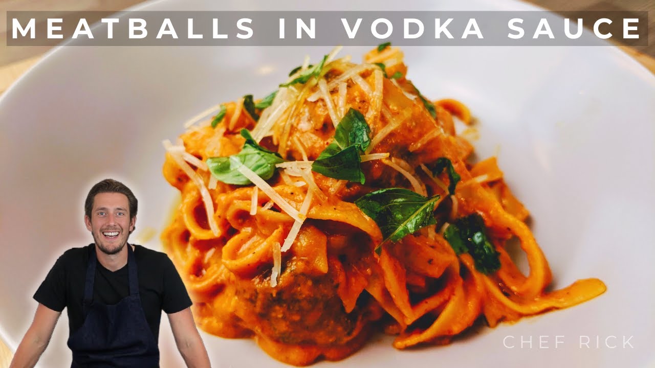How to Make Meatballs in Vodka Sauce YouTube
