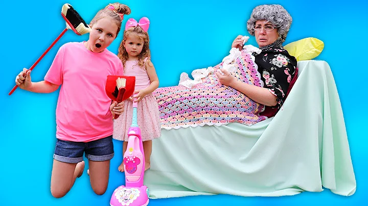 Ruby & Bonnie helps Greedy Granny! Kids Pretend Play with Cleaning Toys - DayDayNews