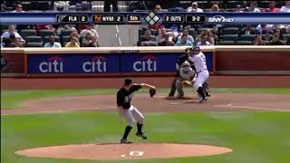 FLA@NYM: David Wright hits a line drive single to left field in the fifth inning