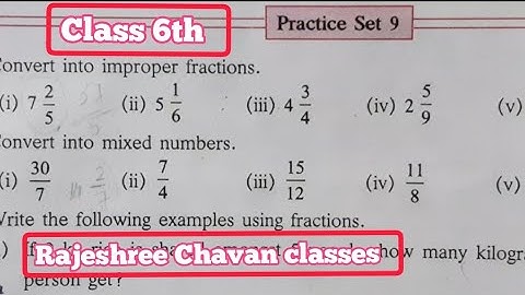 How to make mixed fraction into improper